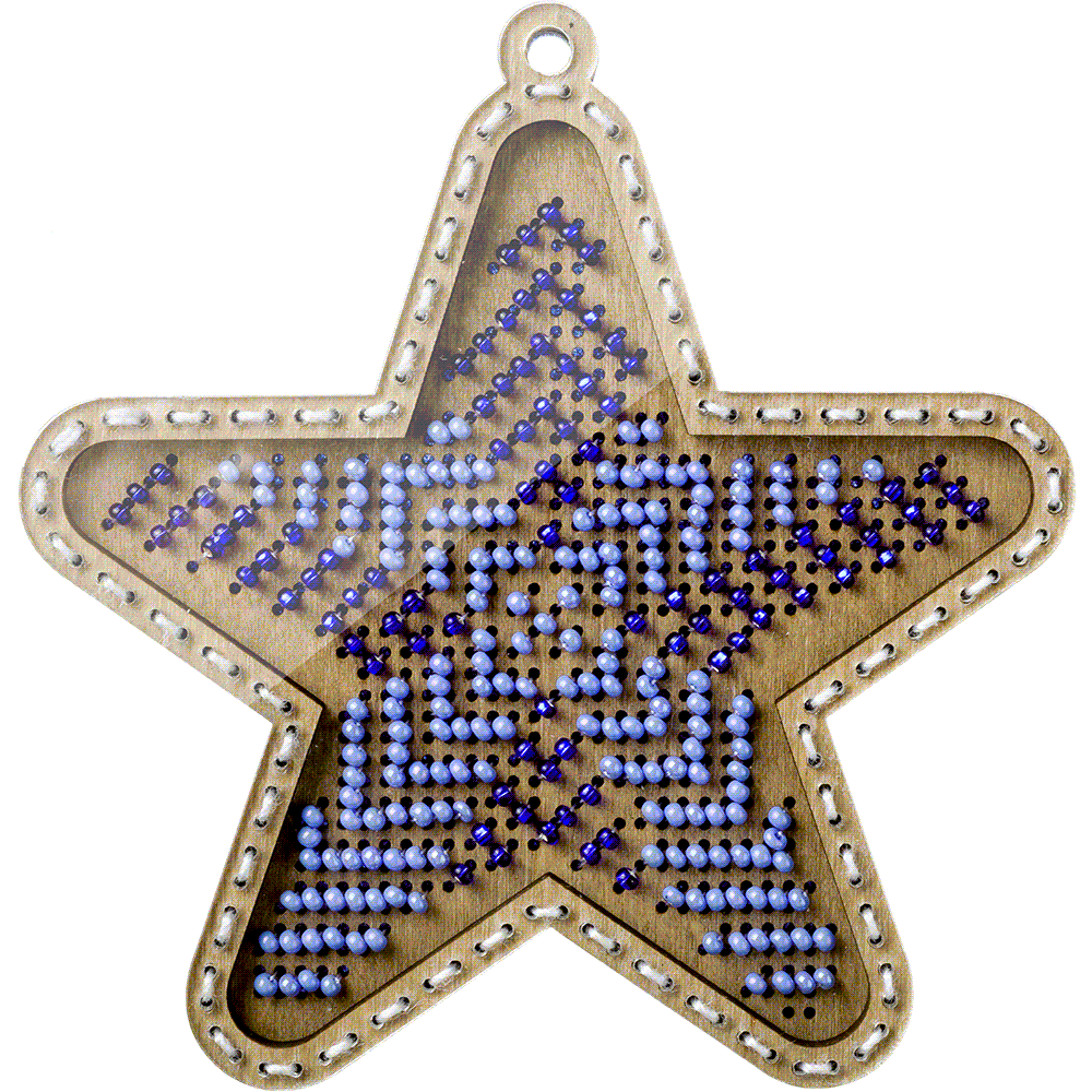 Wood Bead Embroidery Kit by Wonderland Crafts FLK-373